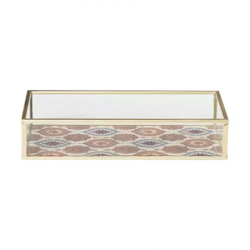 Tray met print - goud - klein