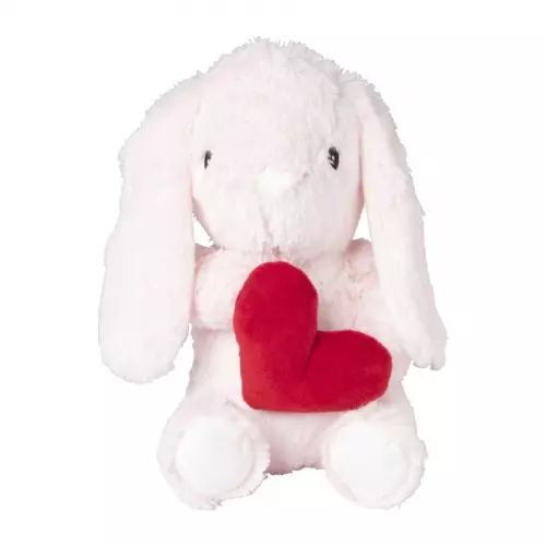 Knuffel konijntje met hart - 20 cm