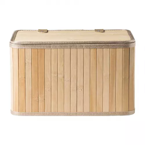 Opbergmand met deksel Oscar - 20x23x33 cm - naturel