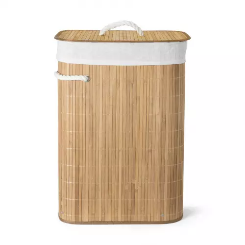 Wasmand bamboe - naturel - 72 liter