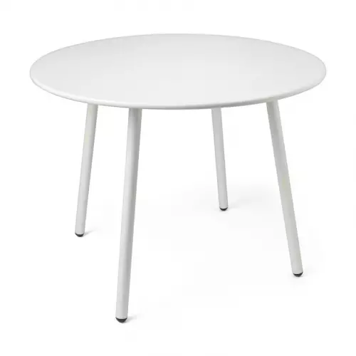 Tuintafel Elisa rond - wit - ⌀95x71 cm