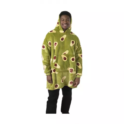 Oversized hoodie avocado - one size - polyester