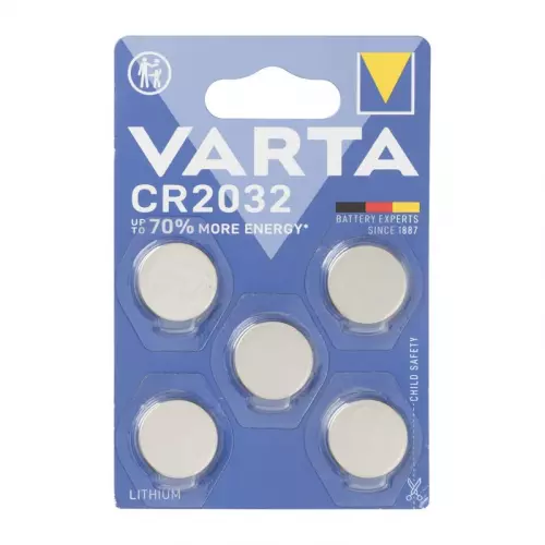 Varta knoopcel batterijen - CR2032 - set van 5