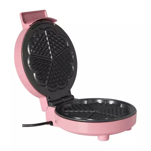 Wafelmaker - roze - ø19 cm