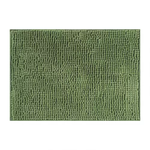 Badmat chenille - groen - 40x60 cm