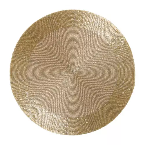 Placemat kraaltjes - goud - ø33 cm