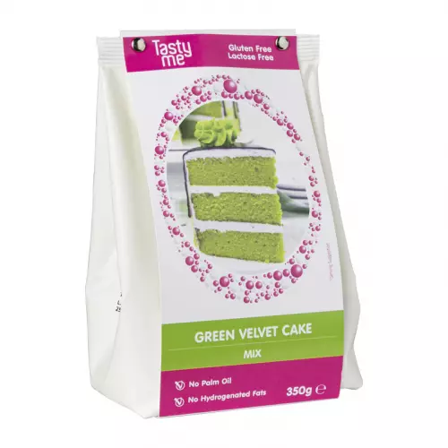 Tasty Me green velvet cake - groen - 350 gram