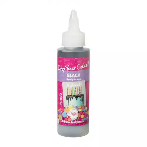 Tasty Me drip your cake - zwart - 125 gram