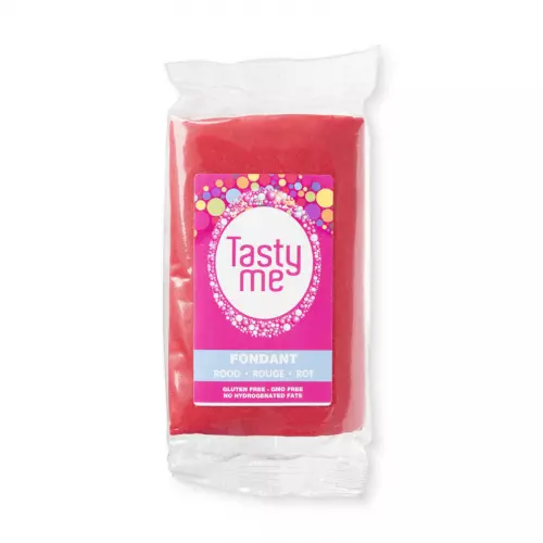 Tasty Me rolfondant - rood - 500 gram