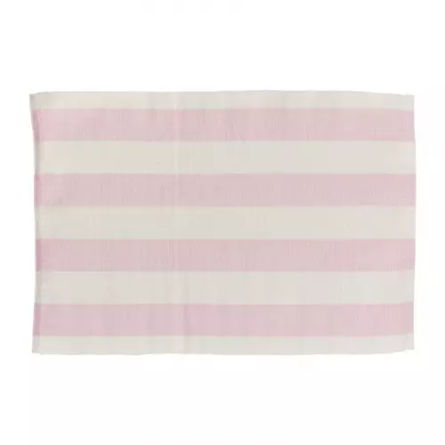 Placemat streep - roze - set van 2