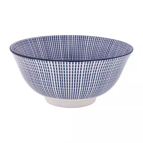 Schaaltje blue print - stripes - ⌀15 cm