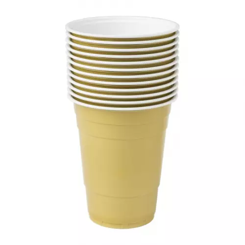 Partycup goud - 530 ml - 12 stuks