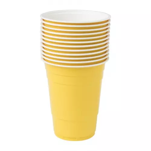 Partycup geel - 530 ml - 12 stuks