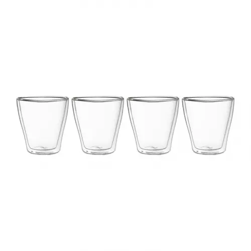 Dubbelwandige glazen - 250 ml - set van 4