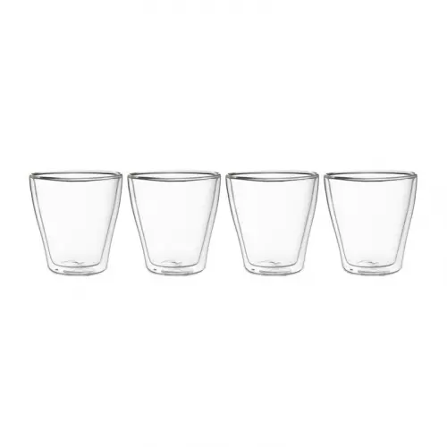 Dubbelwandige glazen - 350 ml - set van 4