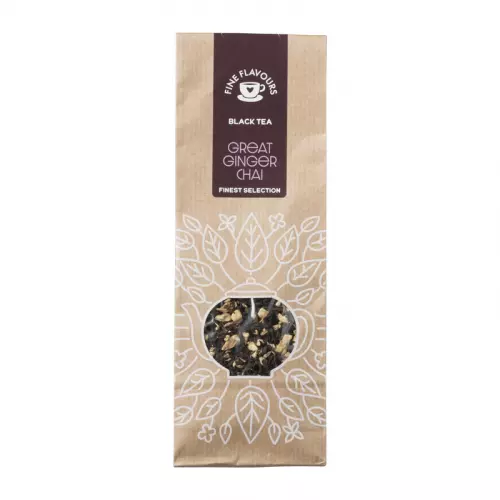 Losse zwarte thee - Great ginger chai - 75 gram