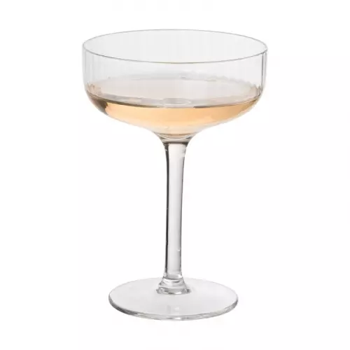 Champagnecoupe ribbel - glas - 200 ml