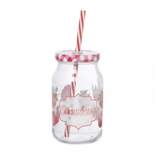 Mason jar aardbei - 450 ml