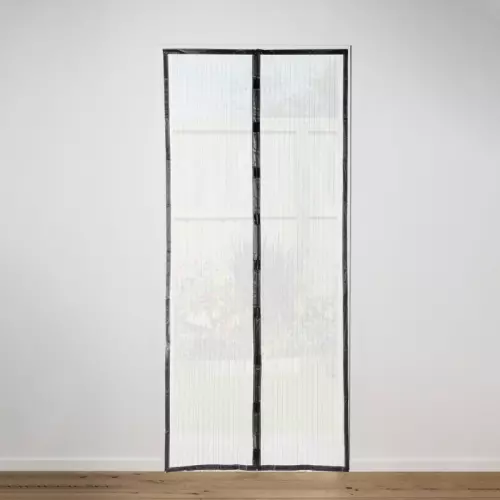 Horgordijn magnetisch - zwart - 100x220 cm