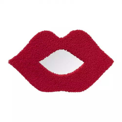 Spiegel lips - rood - 35x20 cm