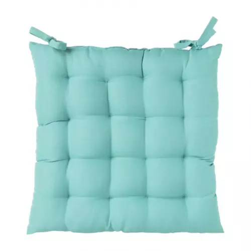 Zitkussen aqua blauw - polyester - 40x40 cm