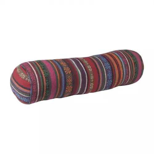 Bolster kussen Mexican - paars - 15x50 cm