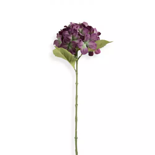 Kunstbloem hortensia - paars - 63 cm