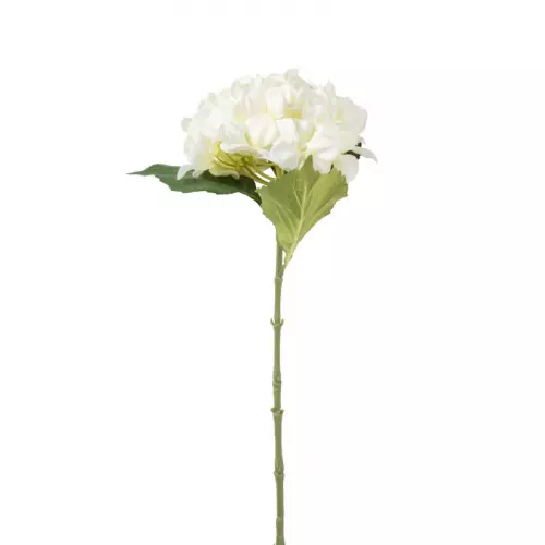 Kunstbloem hortensia - wit - 63 cm