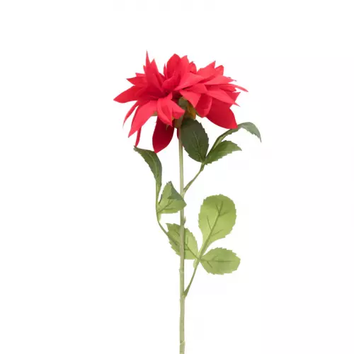 Kunstbloem dahlia - rood - 75 cm