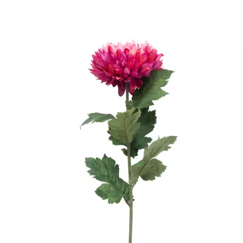 Kunstbloem dahlia groot - fuchsia - 75 cm