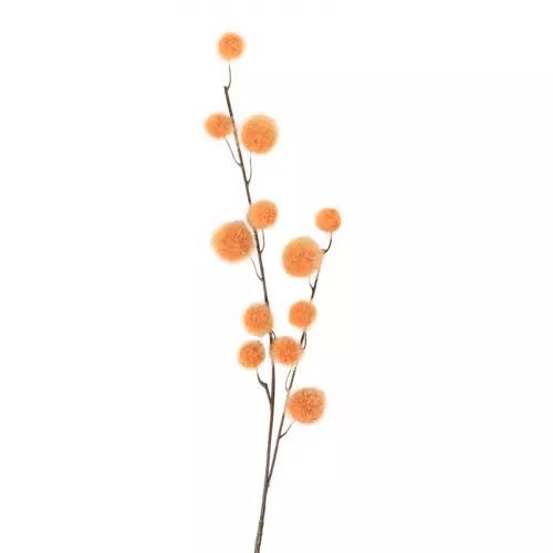 Tak met bolletjes - oranje - 103 cm