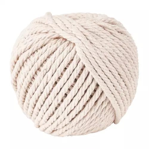 Macrame touw - naturel - 40 meter