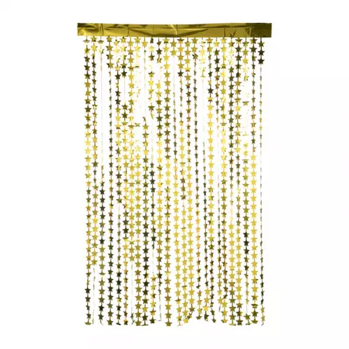 Backdrop slinger - gouden sterren - 200x120 cm