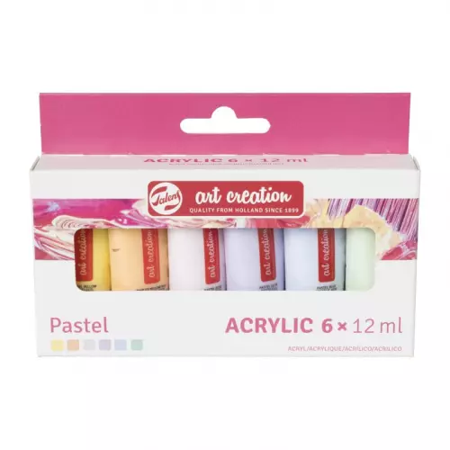 Talens acrylverf - pastel - set van 6