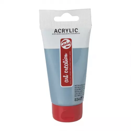 Talens acrylverf - metallic blauw - 75 ml