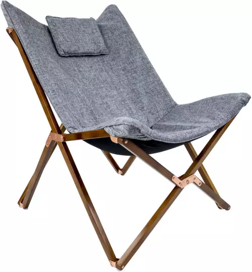 Bo-Camp Urban Outdoor Bloomsbury vlinderstoel - Grijs - M