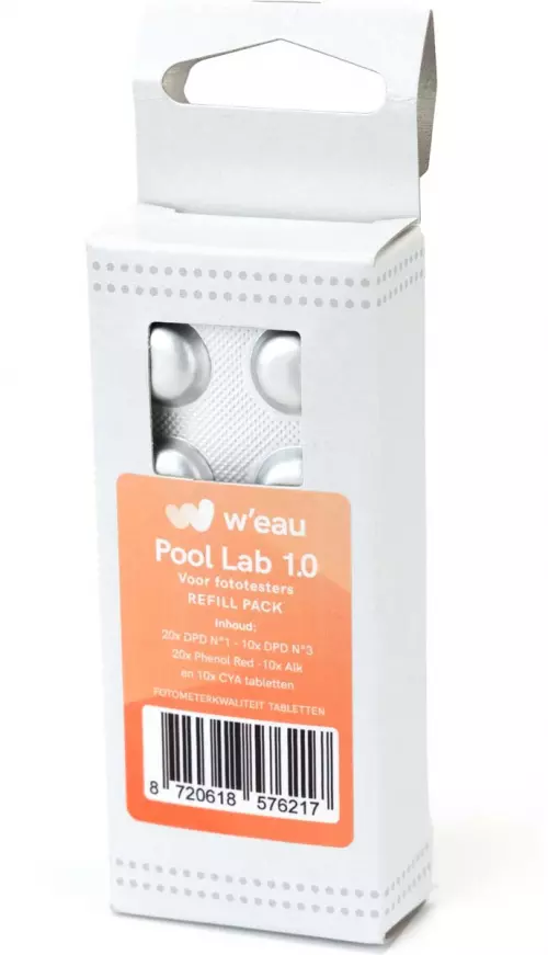 W&apos;eau refill pack voor PoolLab - 60 stuks