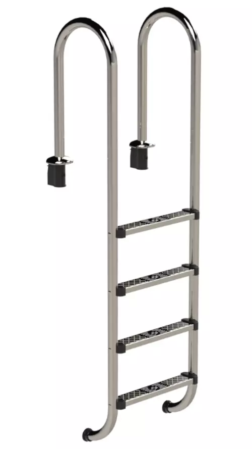 IDEAL Muro RVS zwembadtrap 4 treden - AISI 304