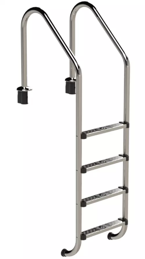 IDEAL Standaard RVS zwembadtrap 4 treden - AISI 304