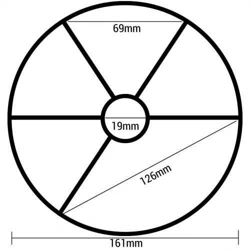 Rubberen ring 6-wegkraan Hayward Ø161mm