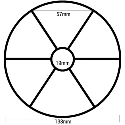 Rubberen ring 6-wegkraan Hayward Ø138mm (Type 2)